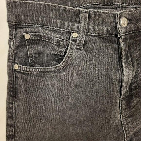 7 For All Mankind Paxton Black Skinny Jeans Men's 33 - Picture 6 of 13